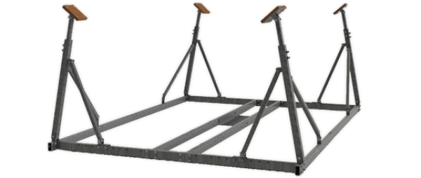 Bundramme: 2,71 x 2,00 - benlengde: 1,25